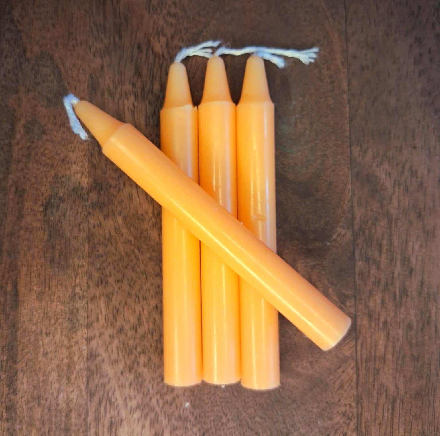 Mini Bougie Rituelle Orange 10 cm – Énergie, Succès et Créativité — photo produit TheRitualist