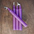 Mini Bougie Rituelle Violette 10 cm | Intuition, Spiritualité et Transformation