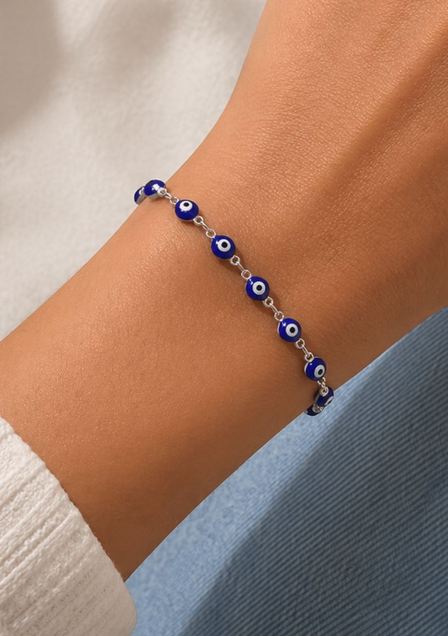 Bracelet Mauvais Œil Argent | Protection Énergie