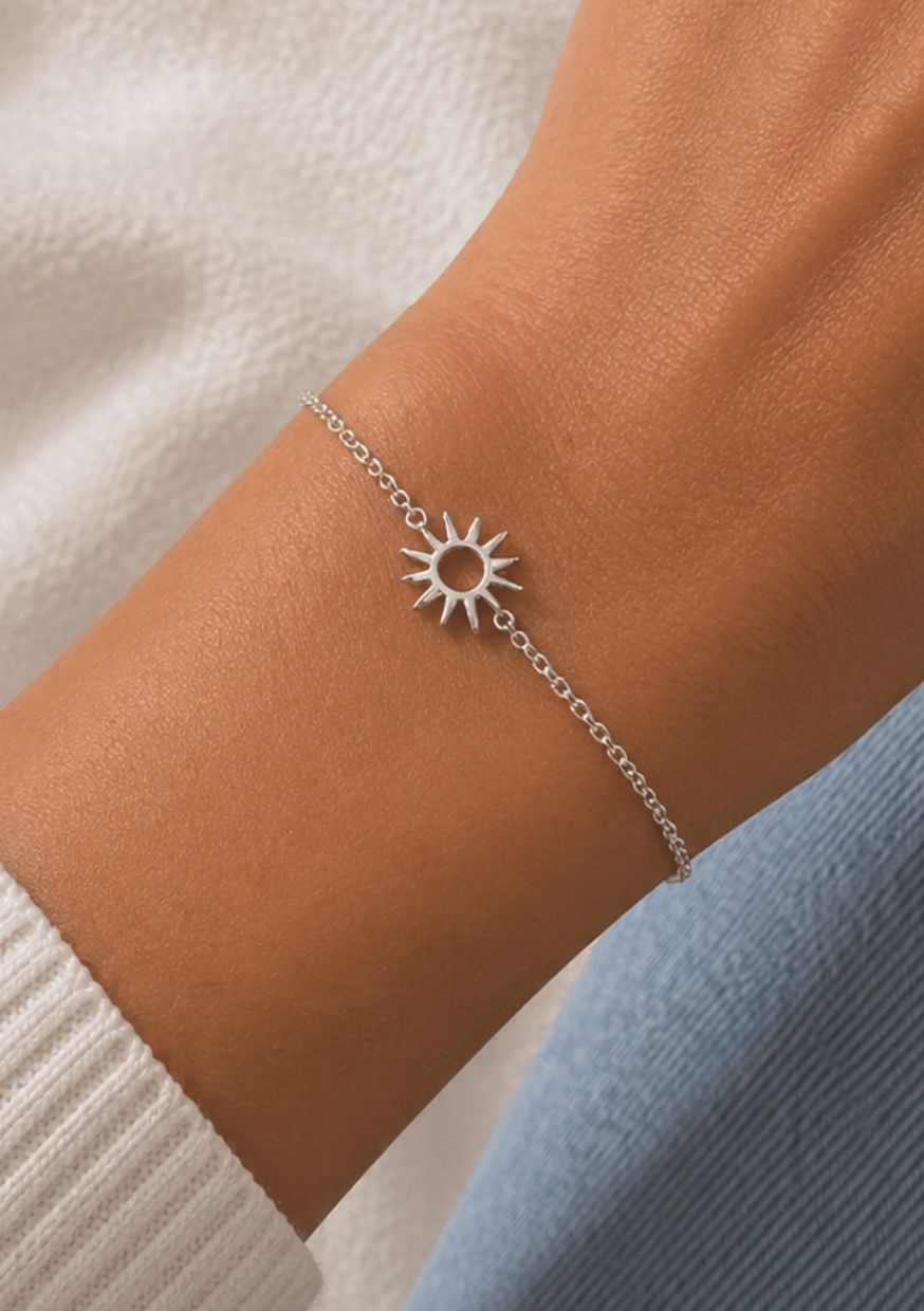 Bracelet Soleil Argent | Énergie & Protection