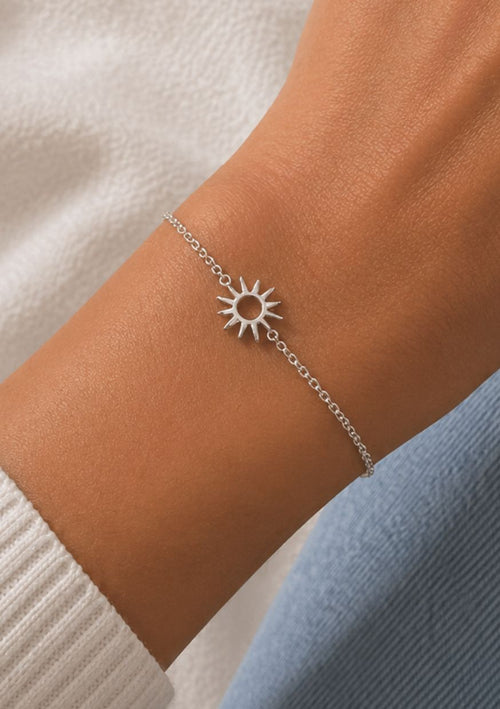 Bracelet Soleil Argent | Énergie & Protection
