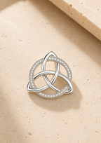 Collier Nœud Celtique | Argent 925 & Cristaux