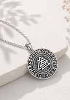 Collier Vegvisir Argent 925 | Protection Viking