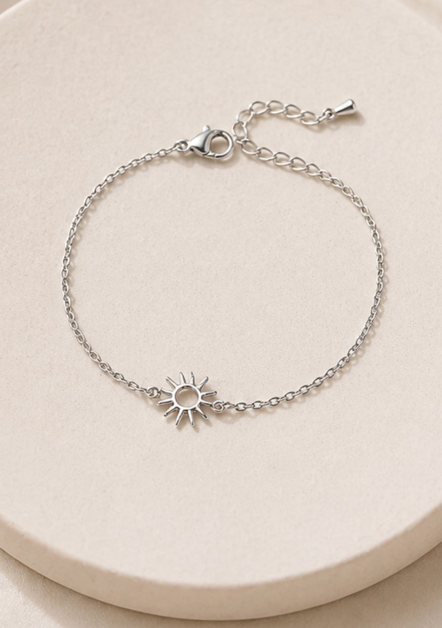 Bracelet Soleil Argent | Énergie & Protection