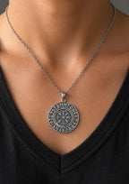 Collier Vegvisir Argent 925 | Protection Viking