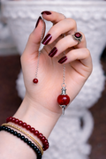 Pendule Agate Rouge Action Énergie Divination