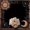 Tapis de Tirage Tarot Soleil & Lune | Divination & Lecture Intuitive