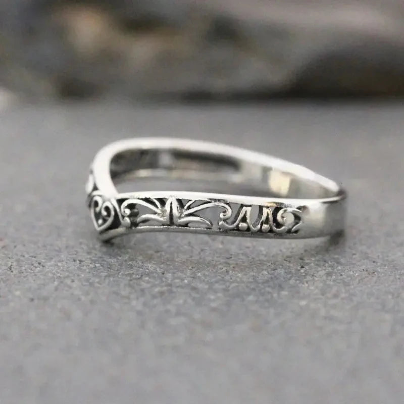 Bague Argentée Spirituelle | Anneau Symbolique