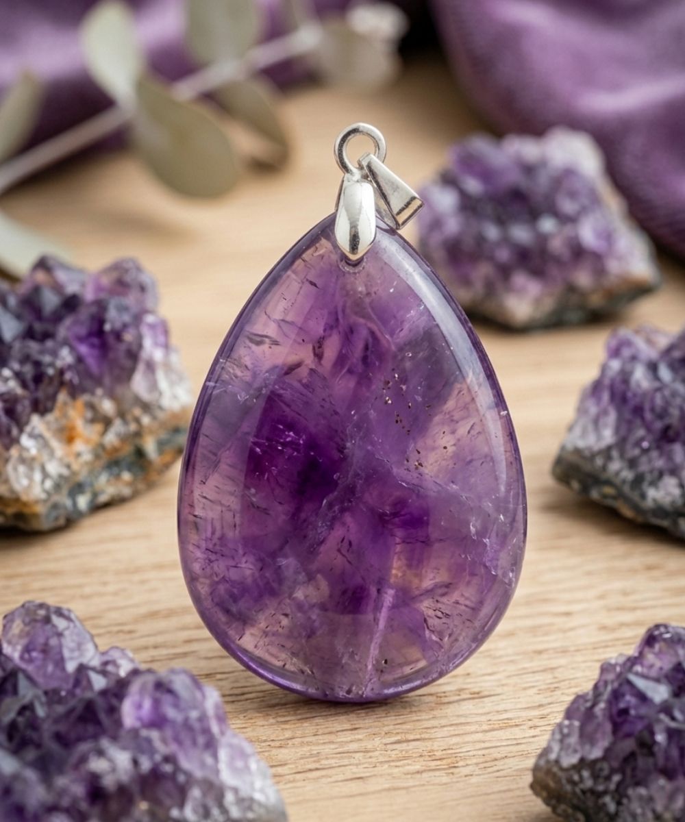 Pendentif Améthyste – Apaisement et Intuition — photo produit TheRitualist