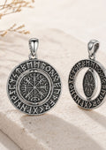 Collier Vegvisir Argent 925 | Protection Viking